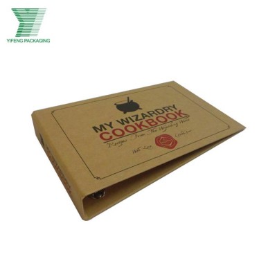 A4 A5 A3 Custom Design Size Professional Eco-friendly Kraft Paper Lever Arch File Stationery 3 Ring Binder File Folder