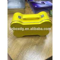 Bone shape gift tin box Dog Bone shaped gift storage ,bone shaped lunch box tin, metal lunch box in bone shape